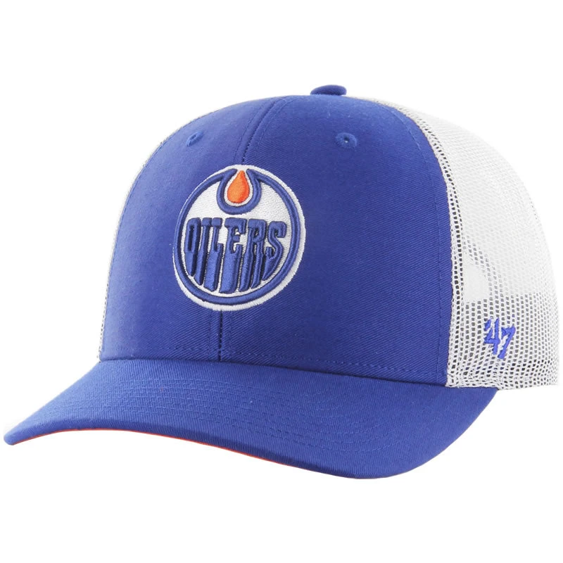 47 Brand Edmonton Oilers Trucker Hat '47 BRAND 47 Brand Edmonton Oilers Trucker Hat -Hockey Shop 47 brand edmonton oilers trucker hat royal2