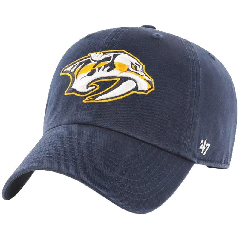 47 Brand Nashville Predators Clean Up Adjustable Hat '47 BRAND 47 Brand Nashville Predators Clean Up Adjustable Hat -Hockey Shop 47 brand nashville predators clean up adjustable hat