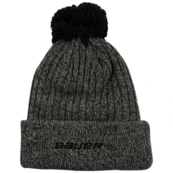 Bauer New Era Team Marl Pom Knit Black Beanie