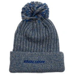 Bauer New Era Team Marl Pom Knit Blue Beanie