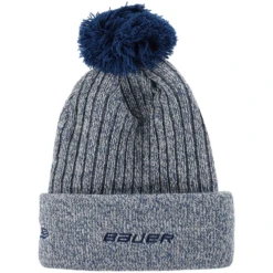 Bauer New Era Team Marl Pom Knit Navy Beanie