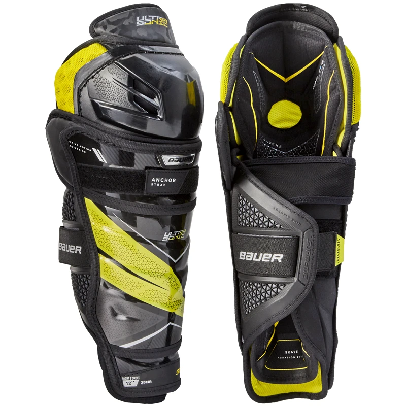 Bauer Supreme UltraSonic Shin Guards - JUNIOR Bauer Supreme UltraSonic Shin Guards - JUNIOR -Hockey Shop Bauer Supreme Ultra Sonic Shin Guards JR