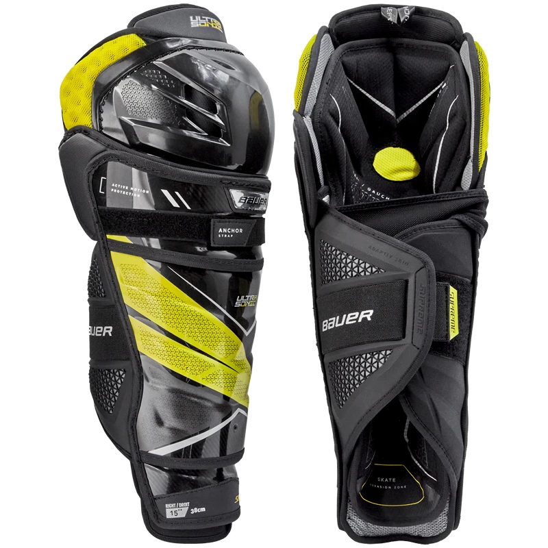 Bauer Supreme UltraSonic Shin Guards - INTERMEDIATE Bauer Supreme UltraSonic Shin Guards - INTERMEDIATE -Hockey Shop Bauer Supreme Ultra Sonic Shin Guards