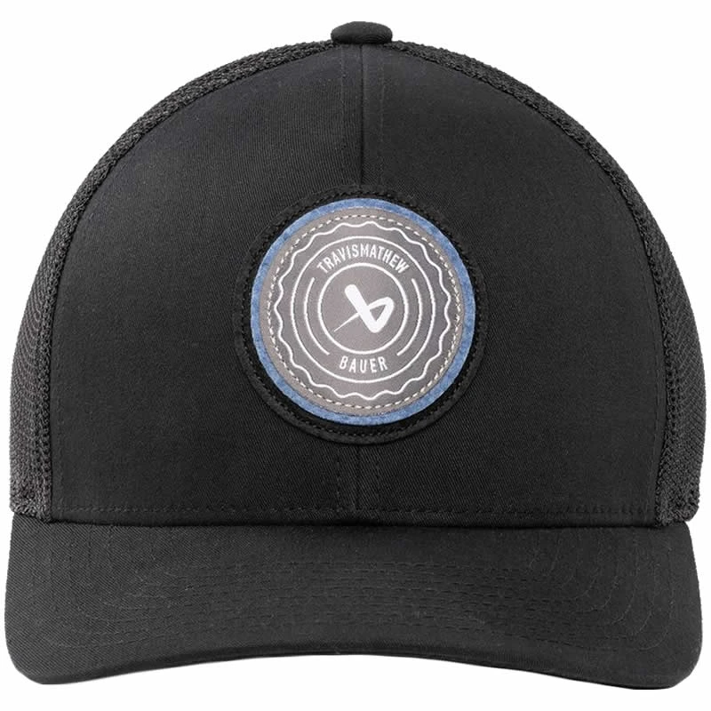 Bauer x TravisMathew BA Patch Black Snapback Hat Bauer X TravisMathew BA Patch Black Snapback Hat -Hockey Shop